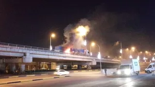 Topça Üst Geçidinde korku dolu anlar