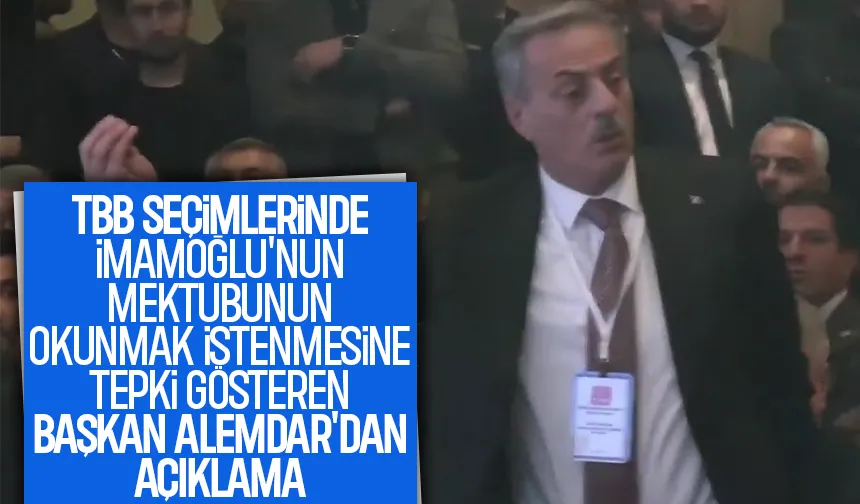 Toplantıda tepki göstermişti; Başkan Alemdar'dan açıklama