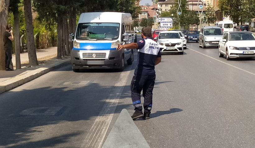 Toplu taşımada maske denetimi