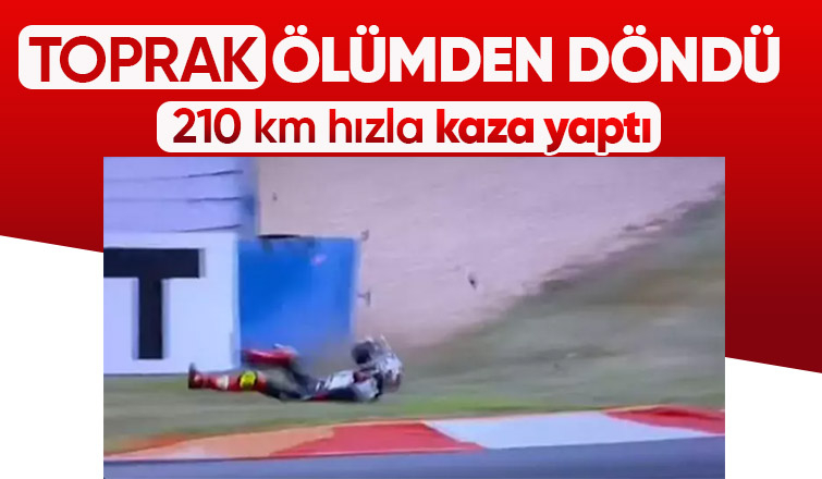 Toprak Razgatlıoğlu pistte kaza yaptı