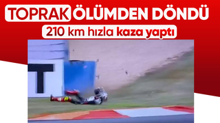 Toprak Razgatlıoğlu pistte kaza yaptı