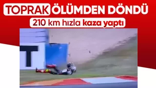 Toprak Razgatlıoğlu pistte kaza yaptı