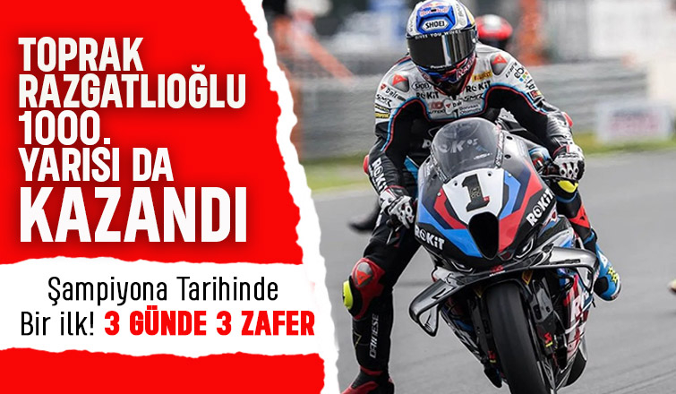 Toprak Razgatlıoğlu’ndan Macaristan’da tarihi zafer