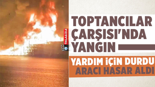 Toptancılar Sitesi'nde yangın