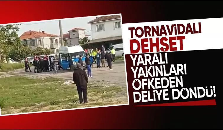 Tornavidalı saldırganı öldüresiye dövdüler