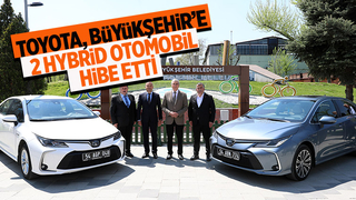 Toyota'dan Büyükşehir'e 2 Hybrid otomobil