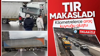 Trafiği kilitleyen kaza