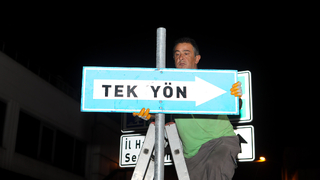 Trafik akışını sağlayacak tabelalar tamamlandı