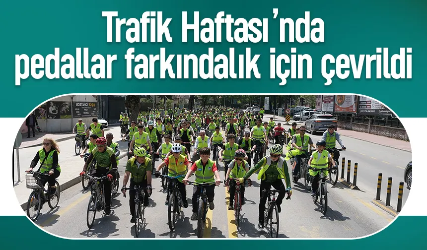 Trafik haftasında bisiklet turu düzenlendi