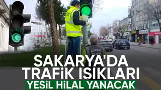 Trafik ışıklarında Yeşilay farkındalığı