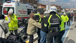 Trafik kavgası hastanede bitti