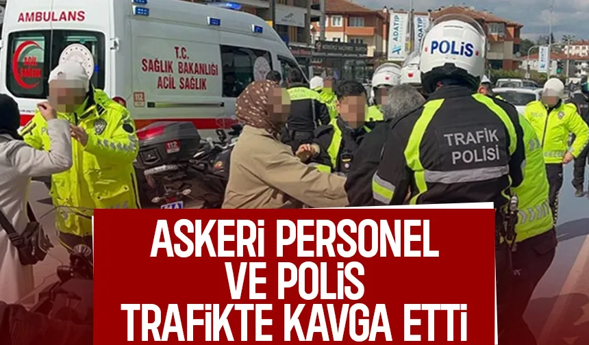 Trafik kavgası hastanede bitti