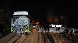 Trafik kazasında ölen genç, son yolculuğuna uğurlandı