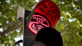 Trafik lambalarında ‘Maske Tak’ farkındalığı