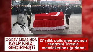 Trafik polisi Yaşar Sevim'e veda
