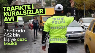 Trafikte 1 haftada 2 milyon 942 bin araç denetlendi