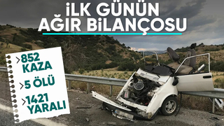 Trafikte bayram bilançosu