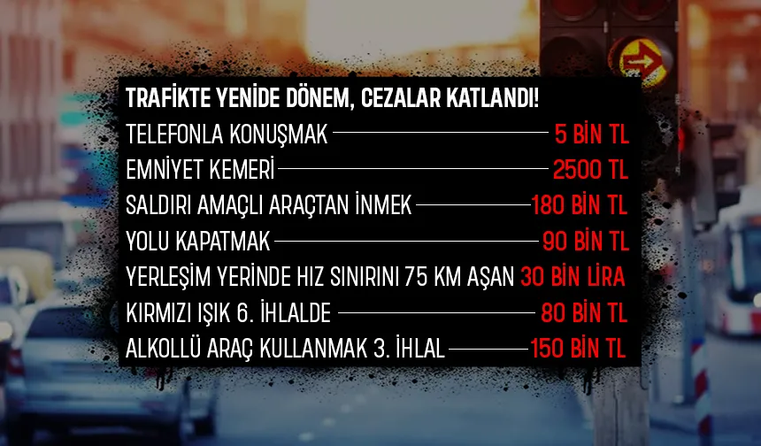 Trafikte bu ihlalleri yapanlar yandı; İşte yeni cezalar