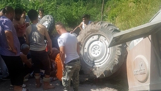 Traktör altında can pazarı