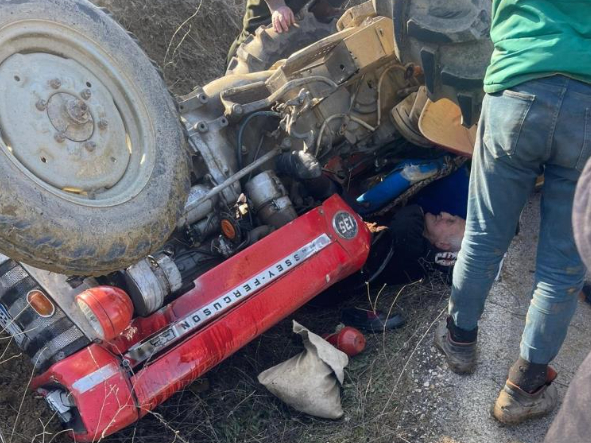 Traktör altında can pazarı