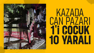 Traktör devrildi: 1’i çocuk 10 yaralı