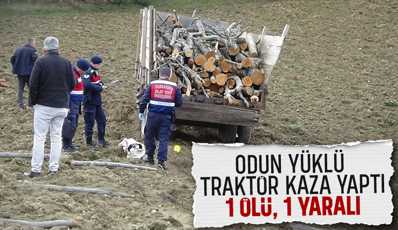 Traktör kazası: 1 ölü, 1 yaralı