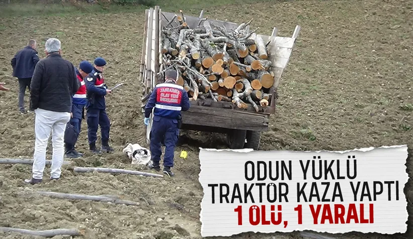Traktör kazası: 1 ölü, 1 yaralı