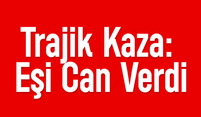 Traktör kazası; Eşi hayatını kaybetti