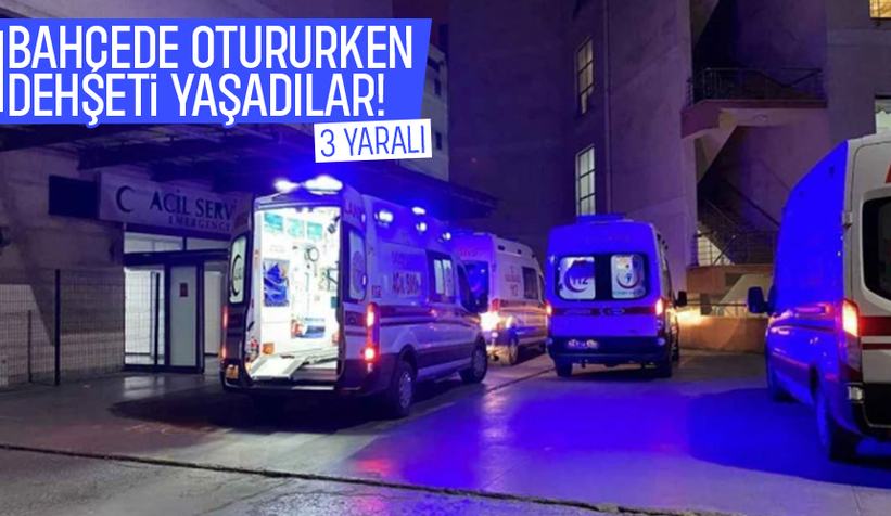 Traktör römorku bahçeye devrildi: 3 yaralı