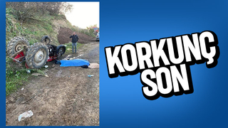 Traktör sürücüsü feci kazada can verdi