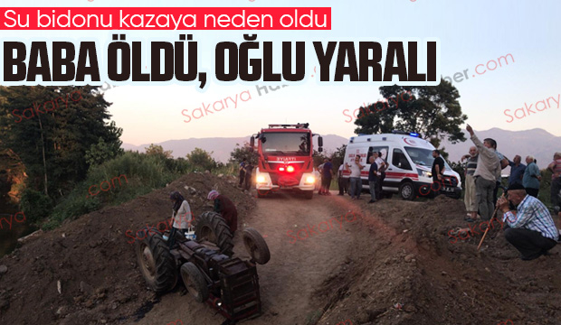Traktör takla attı: Baba öldü, oğlu yaralı