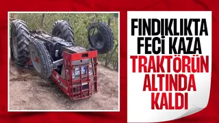 Traktörün altında kalan sürücü ağır yaralandı