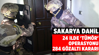 Tümör operasyonu Sakarya'ya uzandı: 284 gözaltı kararı