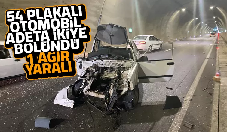 Tünelde feci kaza