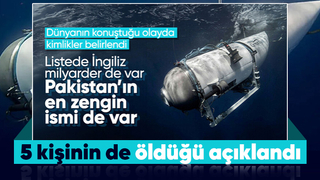 Turistleri Titanik'in enkazına taşırken kaybolan denizaltının enkazı bulundu