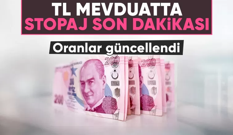 Türk Lirası mevduata uygulanan stopaj oranları değişti