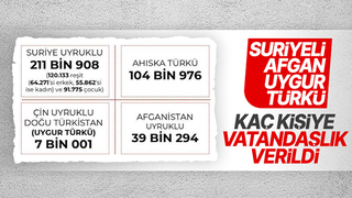 Türk vatandaşlığı kazananların sayısı yayınlandı