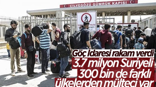 Türkiye'de 3,7 milyon Suriyeli var