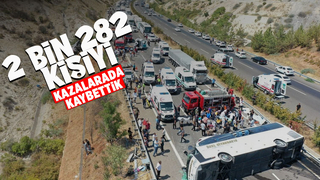 Türkiye'de geçen yıl 2 bin 282 kişi kazalarda öldü