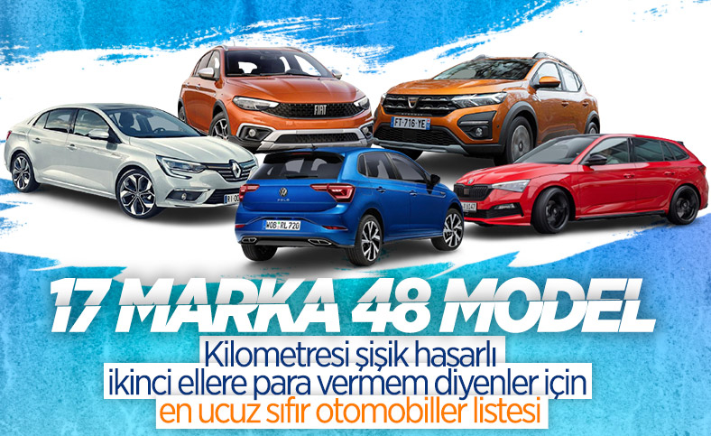 Türkiye'de satılan en ucuz sıfır otomobiller