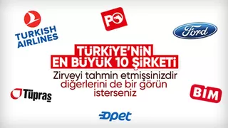 Türkiye'nin en büyük şirketleri belli oldu! Zirve değişmedi..