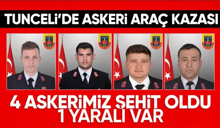 Türkiye'nin yüreğini yakan kaza: 4 askerimiz şehit oldu