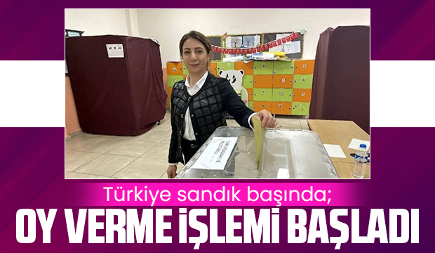 Türkiye sandık başında; Oy verme işlemi başladı