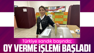 Türkiye sandık başında; Oy verme işlemi başladı