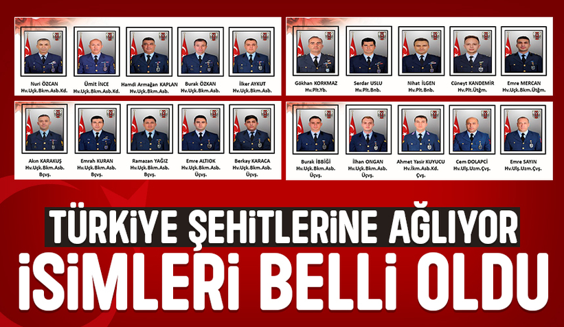 Türkiye şehitlerine ağlıyor