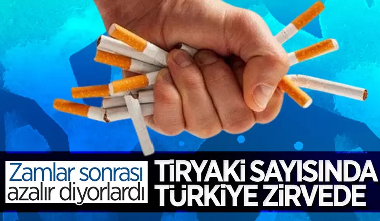 Türkiye, sigara kullanımında zirvede