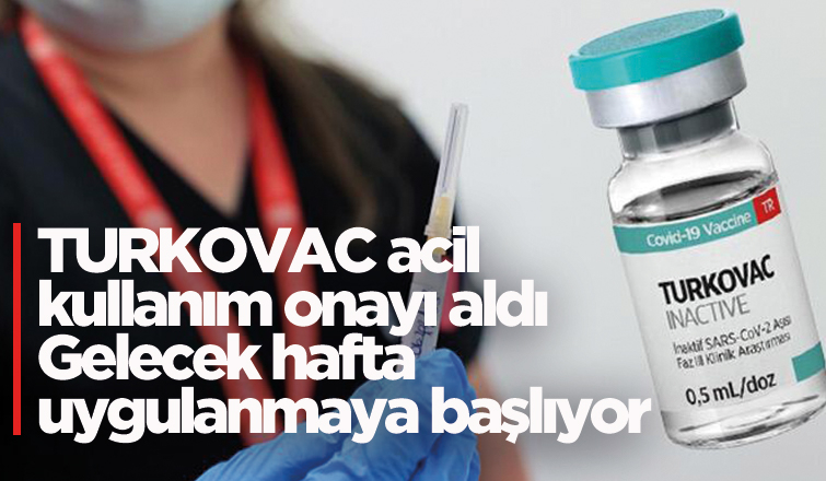 TURKOVAC acil kullanım onayı aldı