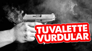 Tuvalette silahlı saldırıya uğradı