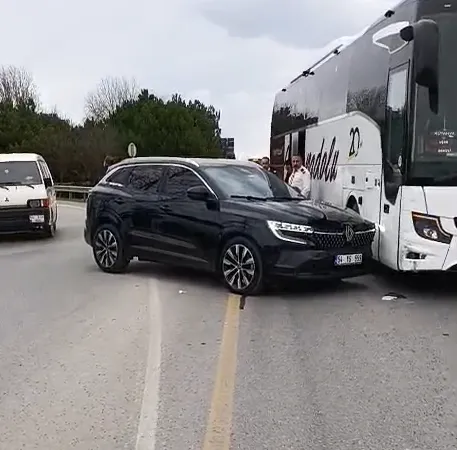 U dönüşü kazası ucuz atlatıldı