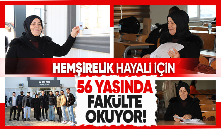 Üç çocuk annesi hemşirelik hayalini gerçeğe dönüştürüyor